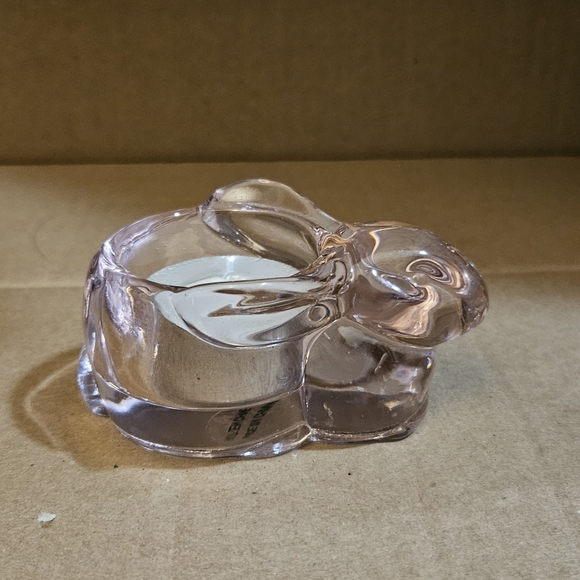 Glass Rabbit Figurine - Pink - Picture 3 of 4